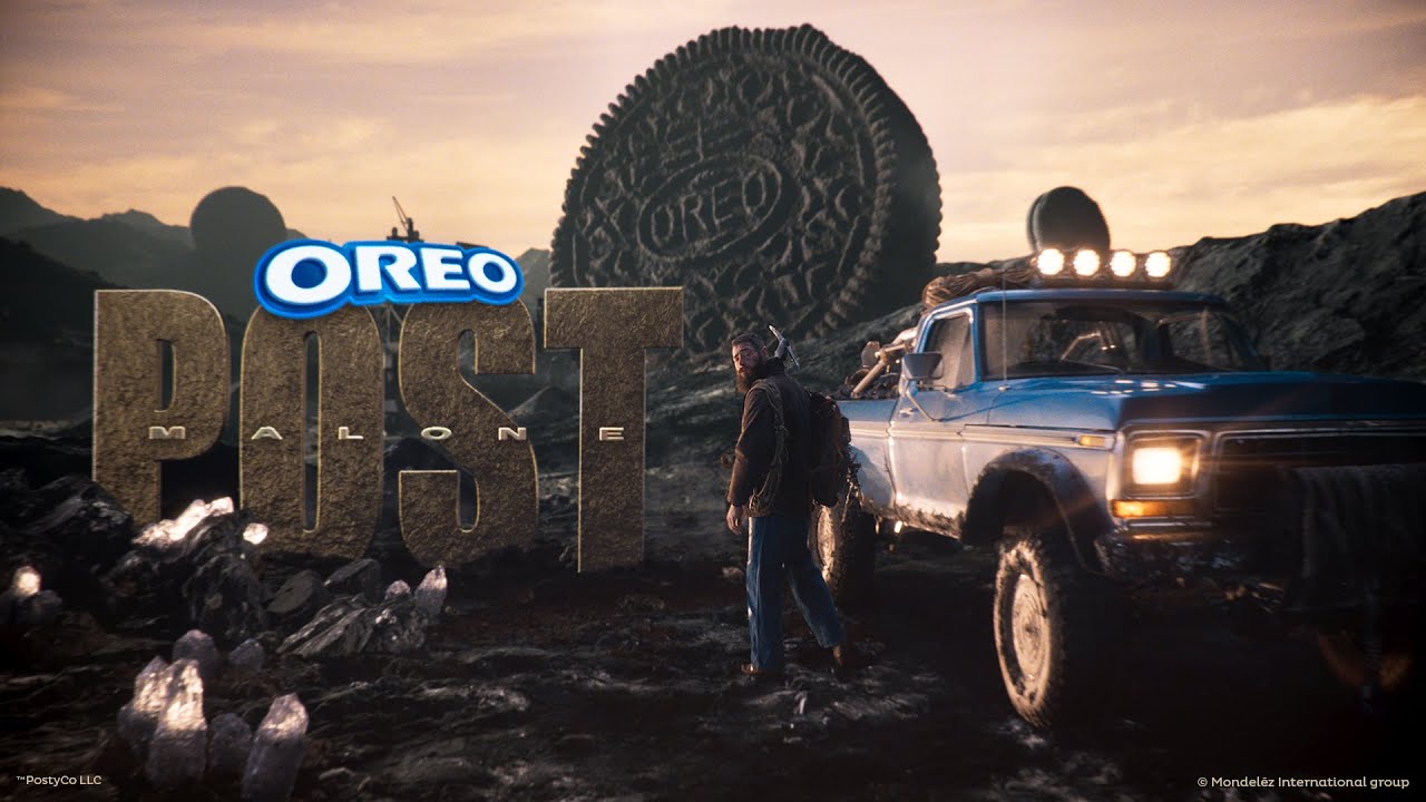 Oreo Cookie Super Bowl LIX 2025 Ad with Post Malone -