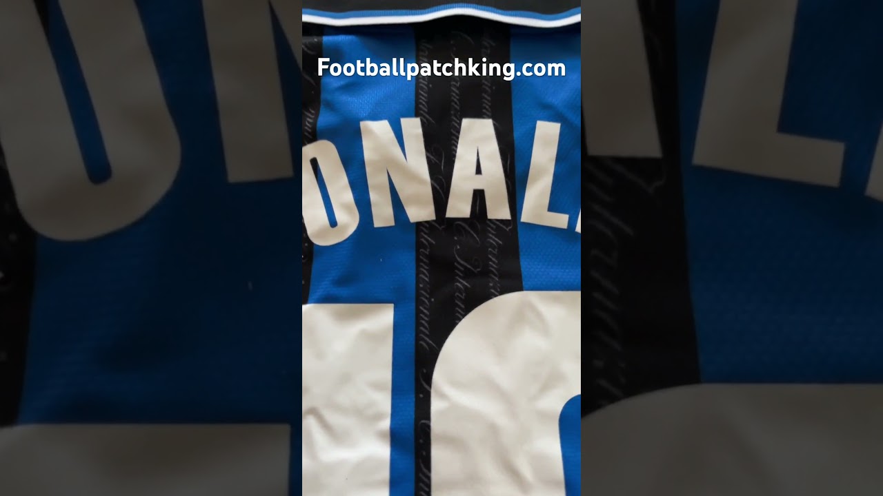 Inter Milan Ronaldo Nazario 10 UMBRO 1997-1998 Retro Soccer Jersey