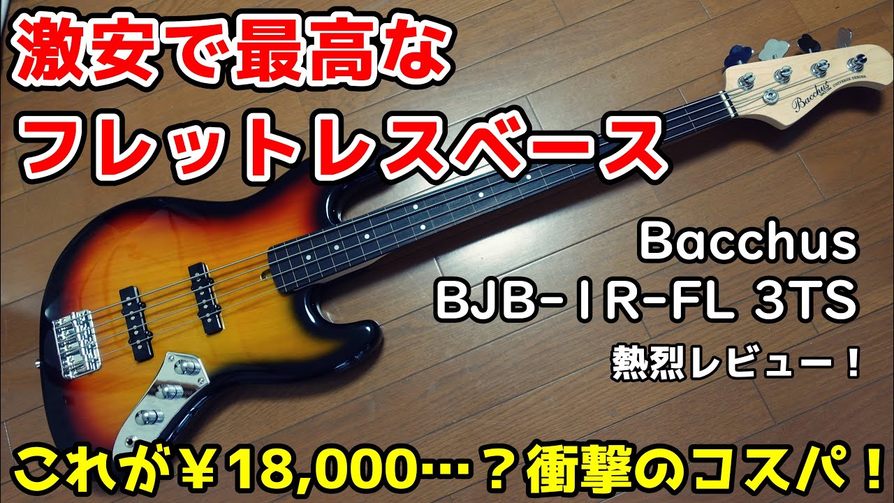 コスパ最強！バッカスの1万8千円激安フレットレスベースをレビュー