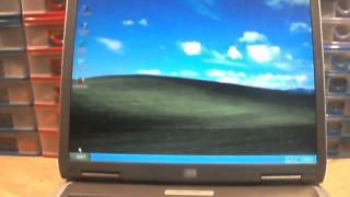 HP Compaq NX9010 Laptop Windows XP - YouTube