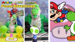 The Funny Adventures of Mario & Link ＆ Yoshi 🤣 ＃4291 - YouTube