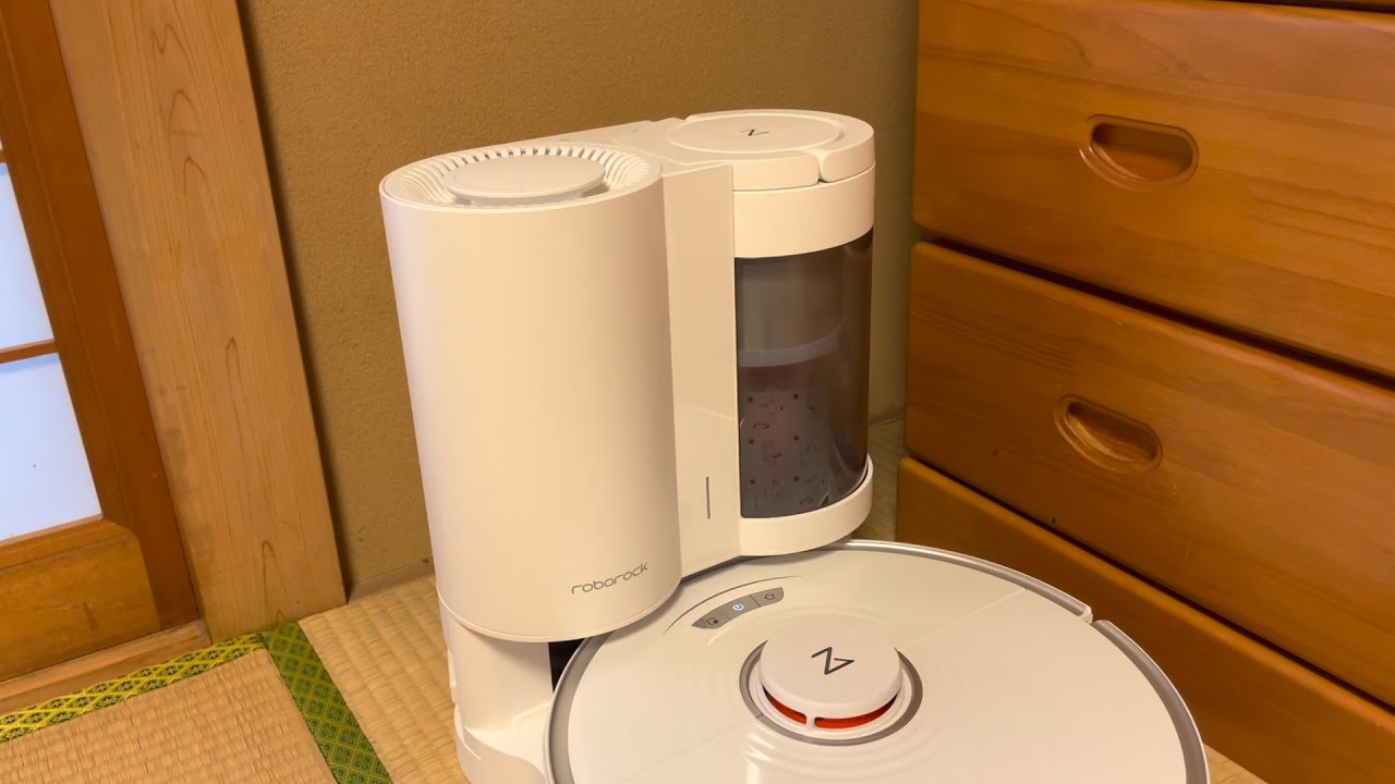 ロボット掃除機「Roborock S7＋」の自動ゴミ収集ドック - YouTube