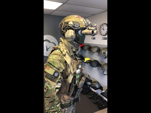 Busch AMP-1TP Helmet with ARC Peltor Adapters - YouTube