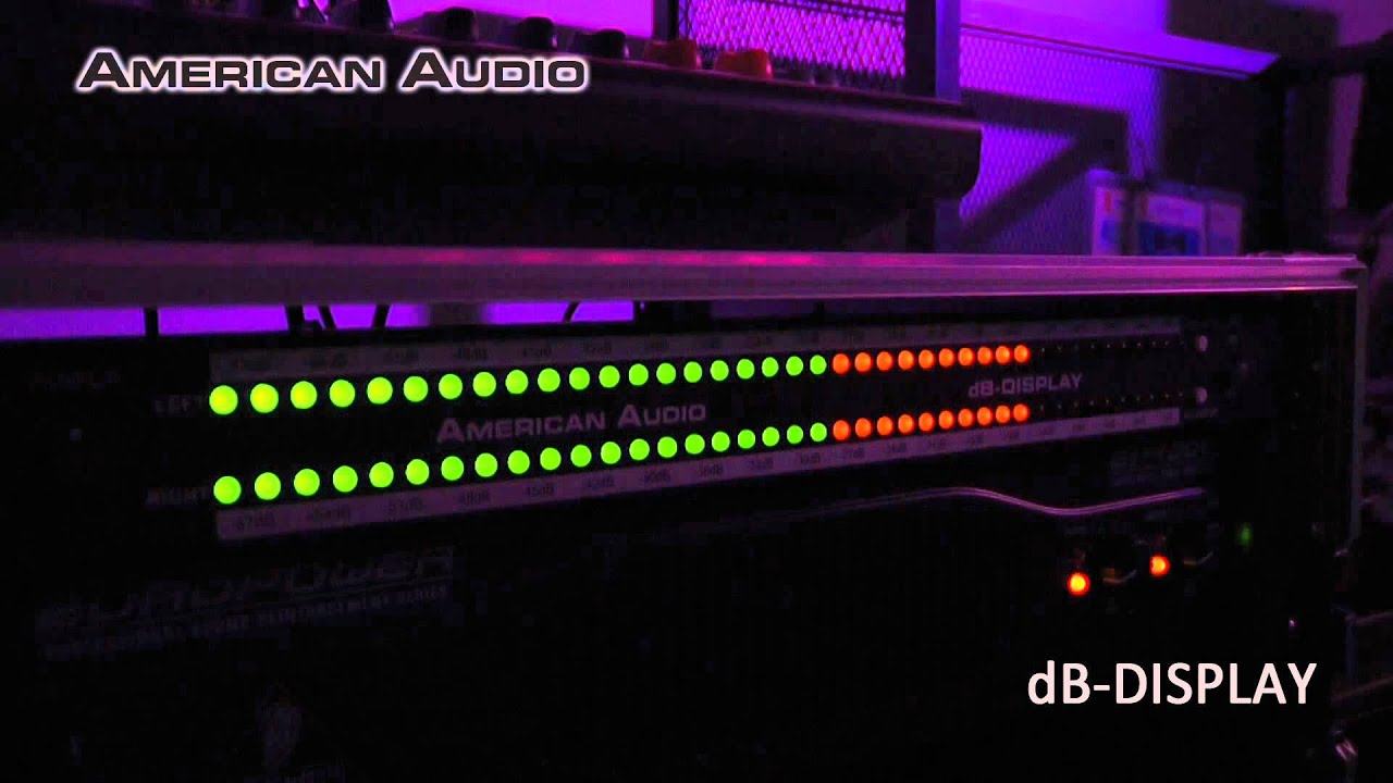 AMERICAN AUDIO / LEDデシベルディスプレイ dB-DISPLAY - YouTube