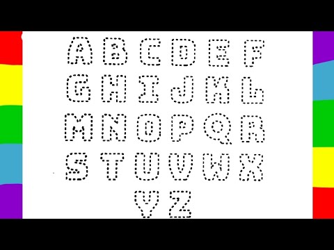 A to Z tracing and colouring| Alphabet tracing| Alphabet tracing