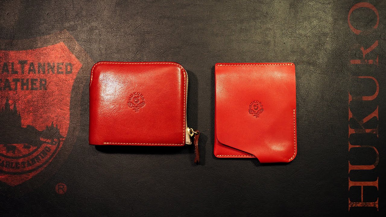 栃木レザー】HUKUROフクロウの財布JITAN（ジタン）レッドが来たよ