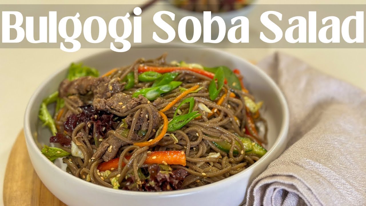 Korean Bulgogi Soba Noodle Salad | Easy & Delicious - YouTube