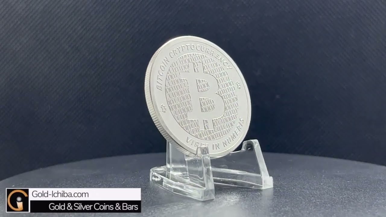 新品) アメリカ「ビットコイン・BTC」純銀 1オンス メダル | ゴールド