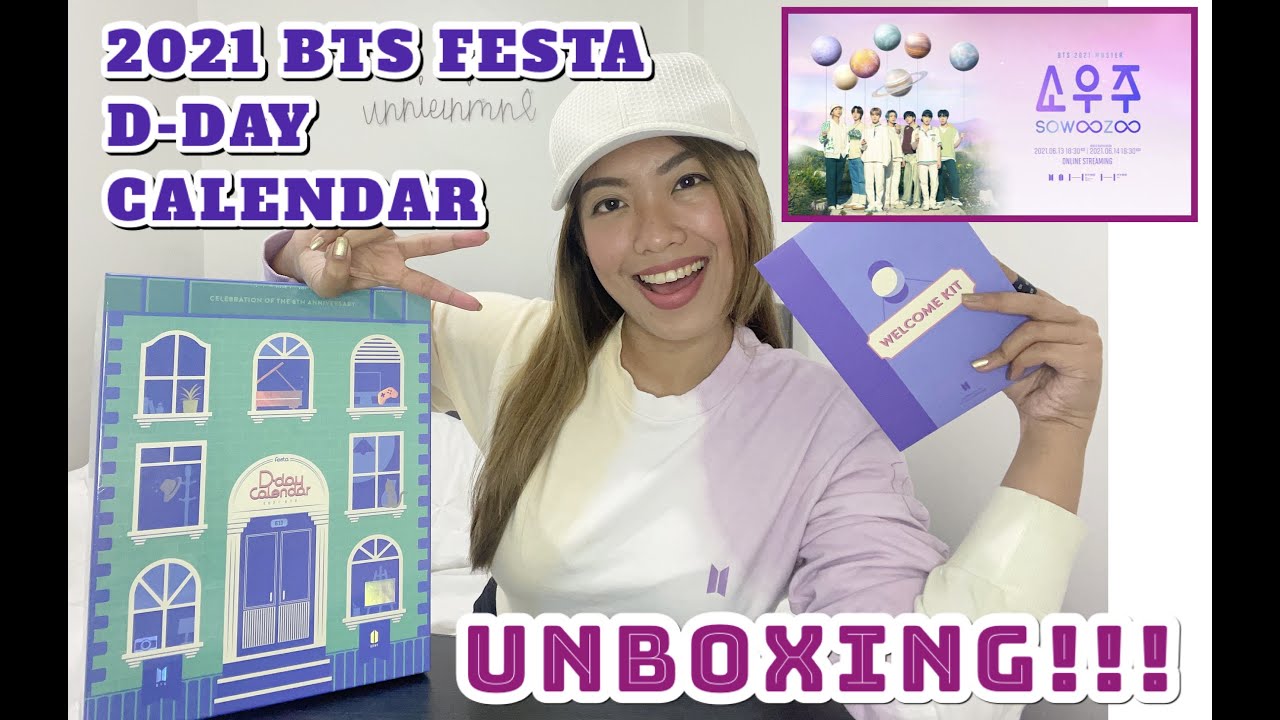 2021 BTS FESTA D-DAY CALENDAR UNBOXING | Happy 8th Anniversary BTS