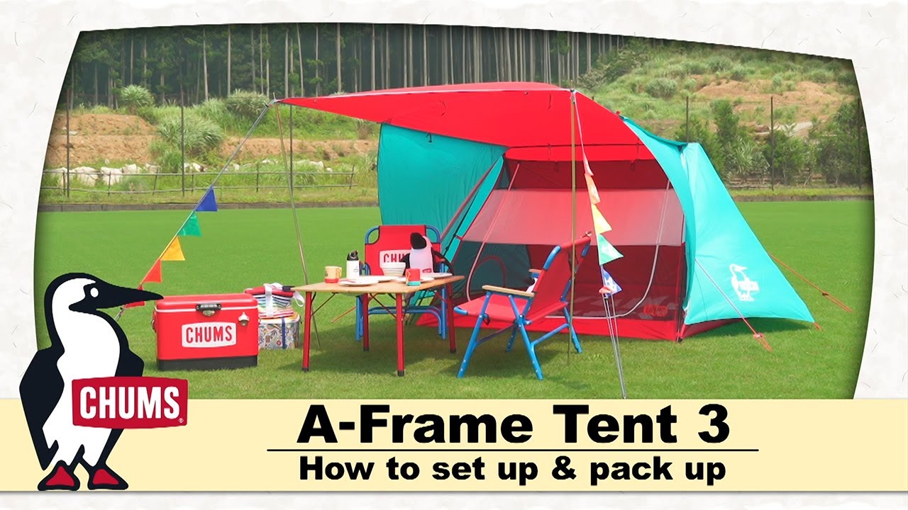 A Frame Tent 3 設営＆撤収 - YouTube