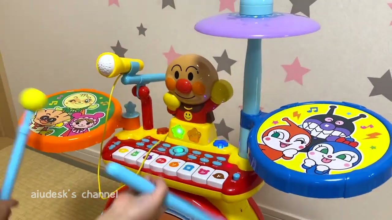 アンパンマン ノリノリライブ BIG電子ドラム＆キーボード まーちゃんの