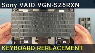How to Replace Sony VAIO VGN-SZ6RXN (PCG-6S5P) Keyboard | Fix