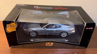 Maisto Aston Martin DB7 Vantage Unboxing (Scale 1/18) - YouTube