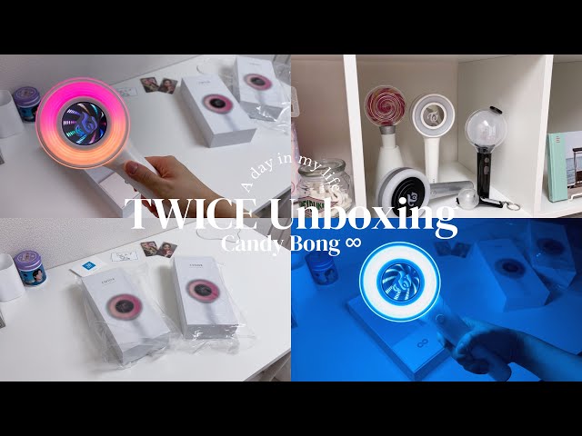 TWICE Unboxing】Candy Bong ∞ Opening 🍭｜How to use Pen Light