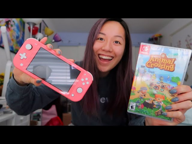 NEW* NINTENDO SWITCH LITE CORAL PINK UNBOXING - YouTube