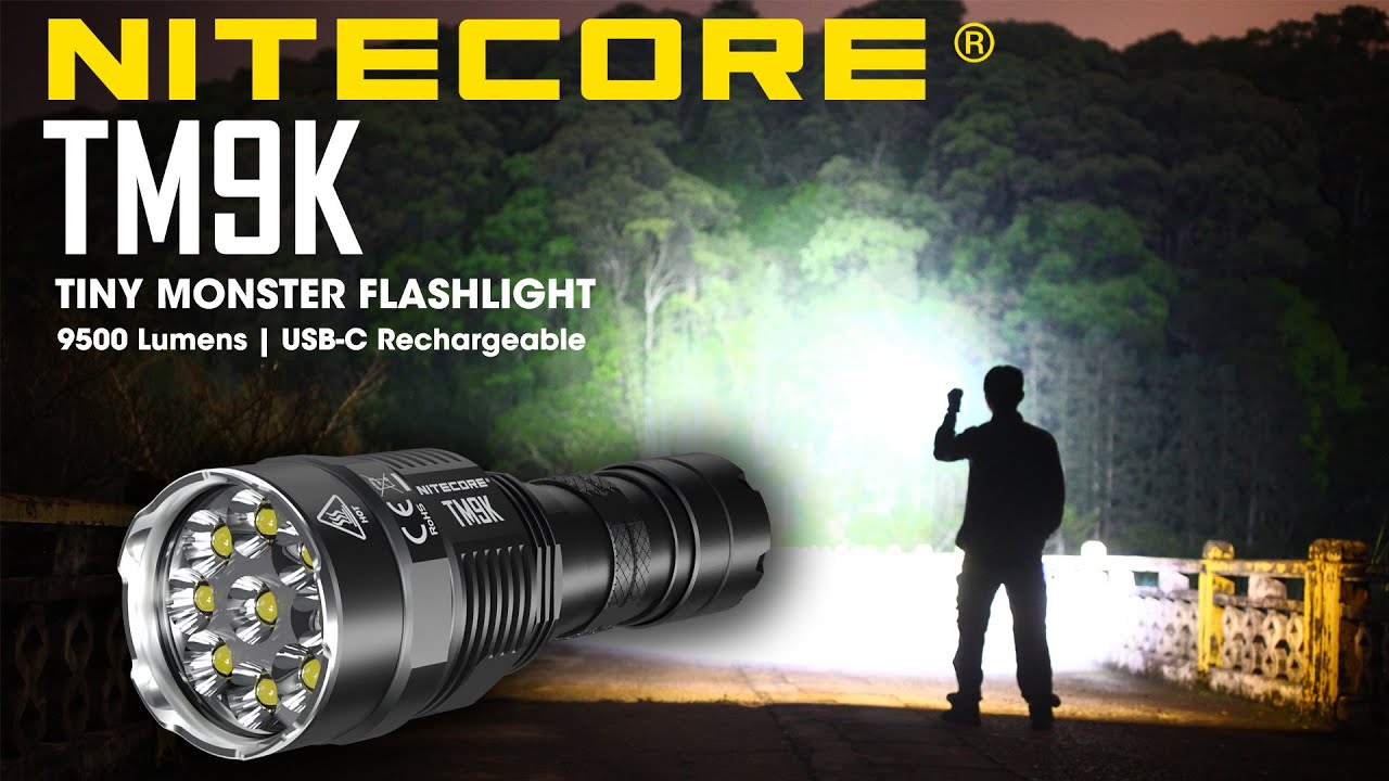 Discontinued) NITECORE TM9K Tiny Monster 9500 Lumen USB-C