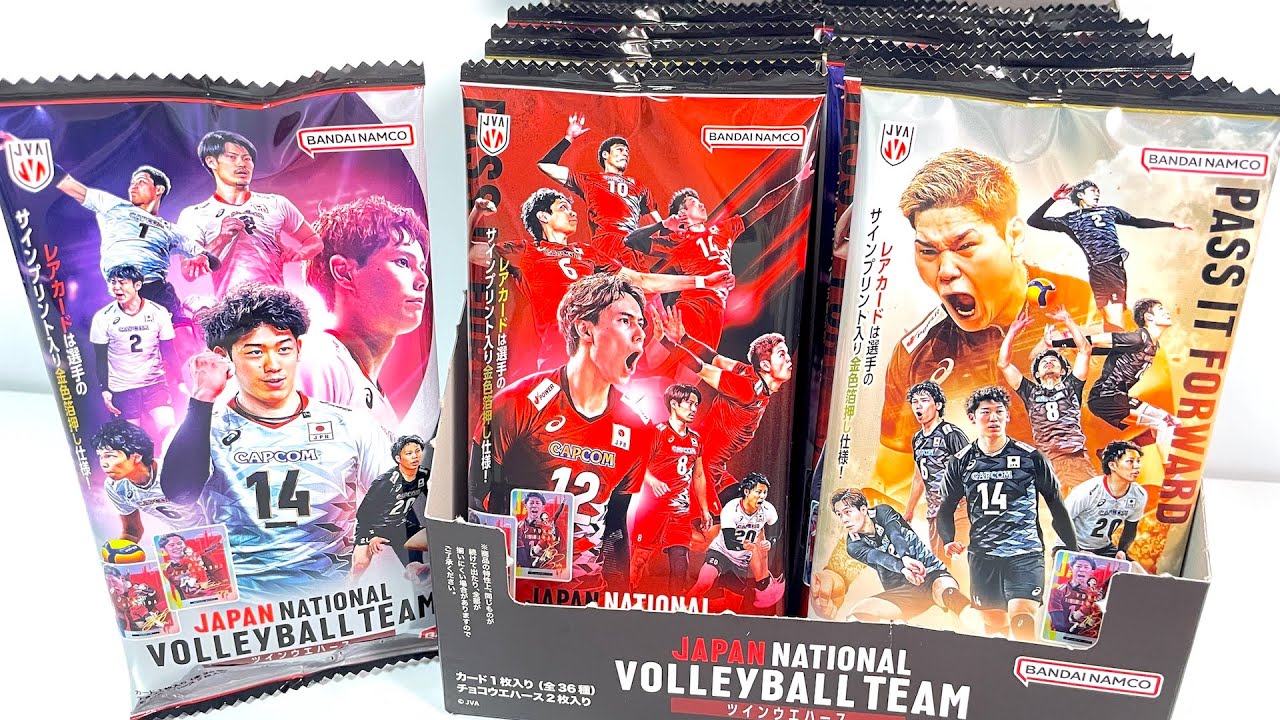 JAPAN NATIONAL VOLLEYBALL TEAM Twin Wafers 