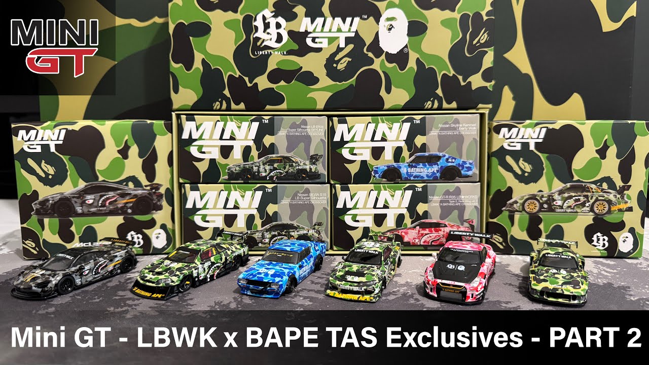 Mini GT - LBWK x BAPE Tokyo Auto Salon Exclusives - Part 2 - YouTube
