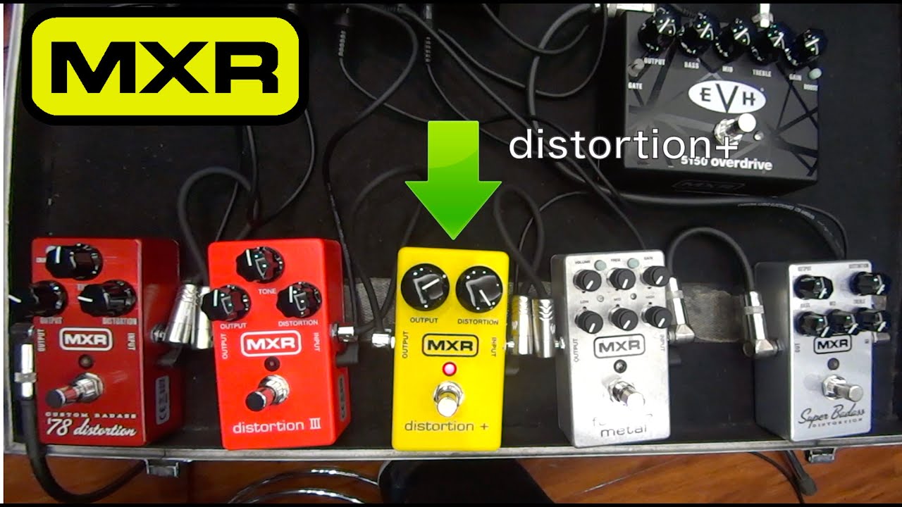 MXR 歪みディストーション人気6機種を弾き比べてみましたー！！ - YouTube