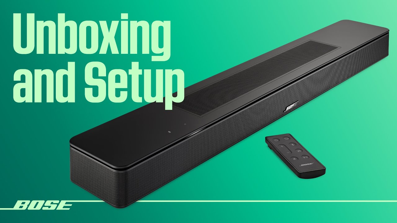 Bose Smart Soundbar 600 – Unboxing and Setup - YouTube