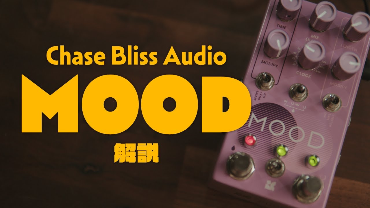 一風変わった空間系マルチChase Bliss Mood MK2! 何ができるのかを簡単