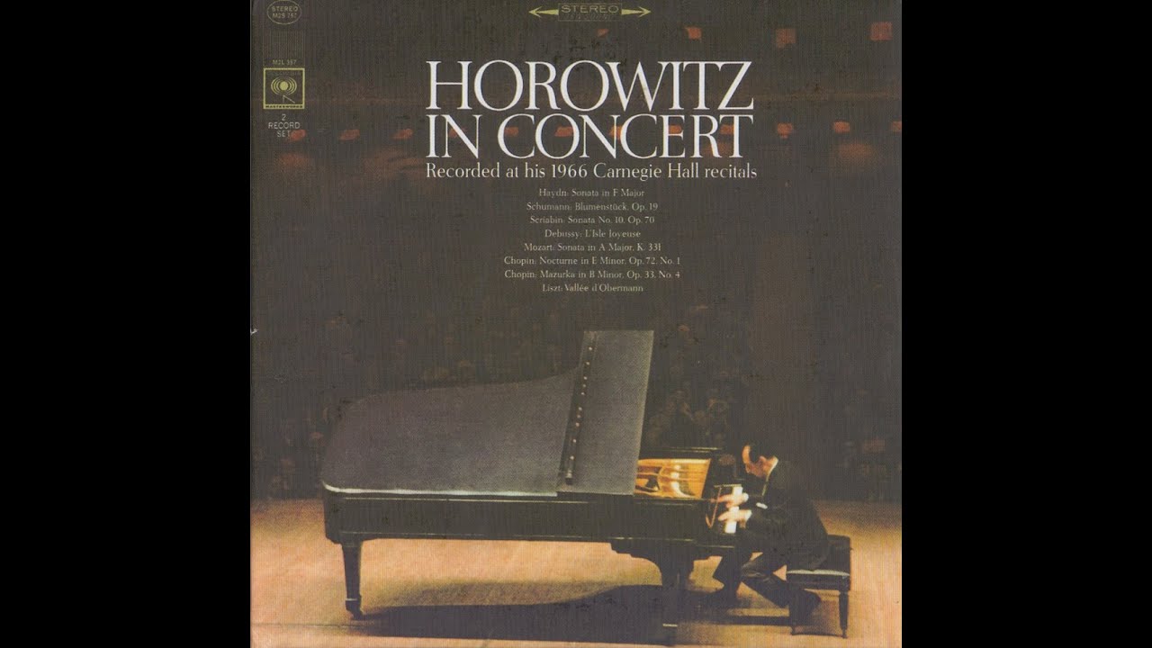 Horowitz CD43b In Concert 1966 Carnegie Hall - YouTube