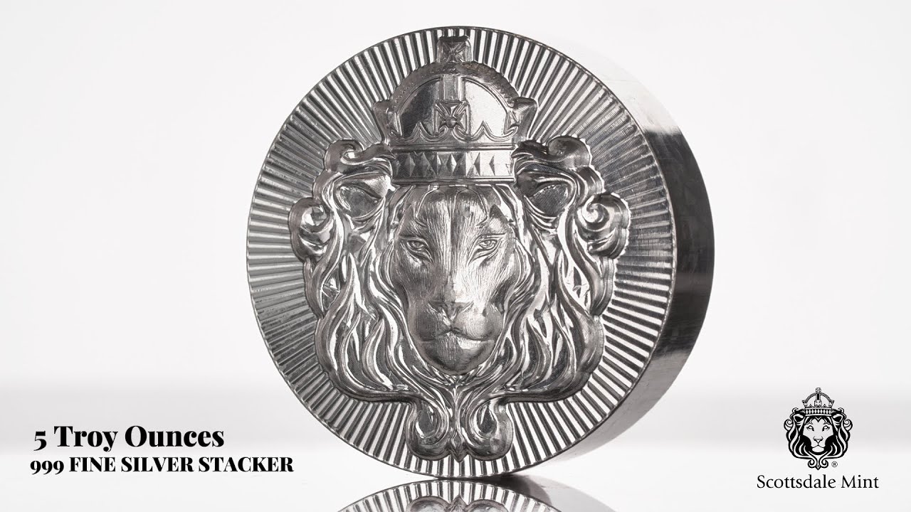 純銀 100g スコッツデールライオン スタッカー 100グラム シルバー