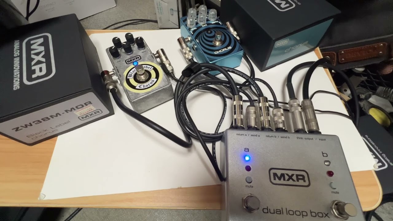 MXR ZW38 Black Label Chorus & MXR WA38 Wylde Audio Chorus Sound