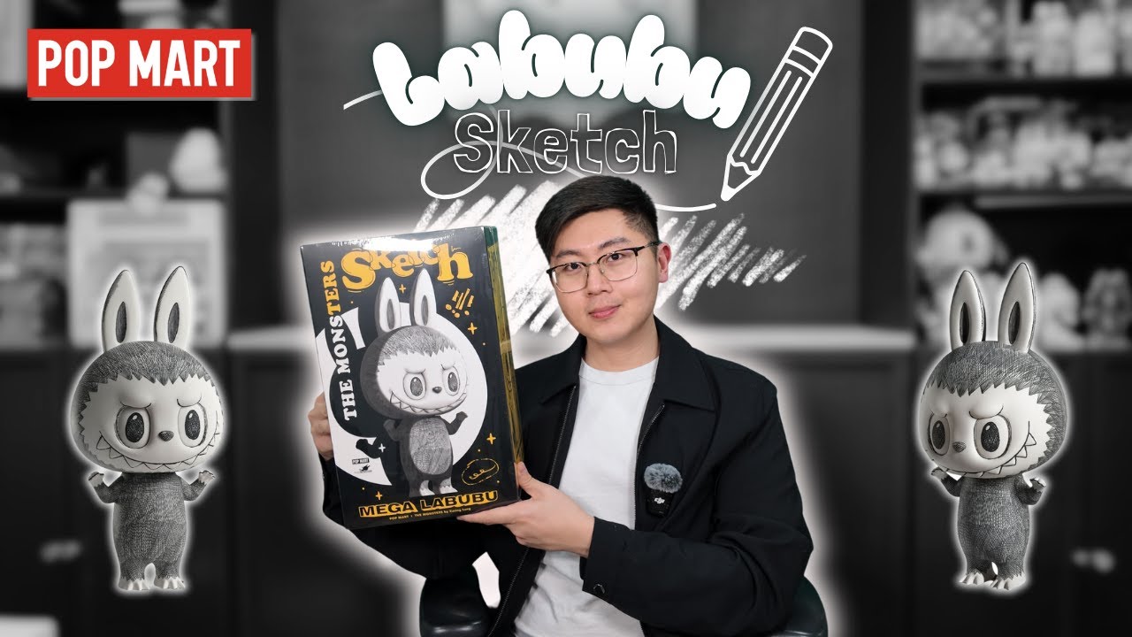 ONE OF A KIND! 😱 Mega Labubu Sketch 400% Unboxing & Comparison
