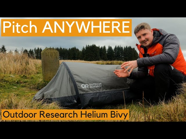 Pitch ANYWHERE! Outdoor Research Helium Bivy - YouTube