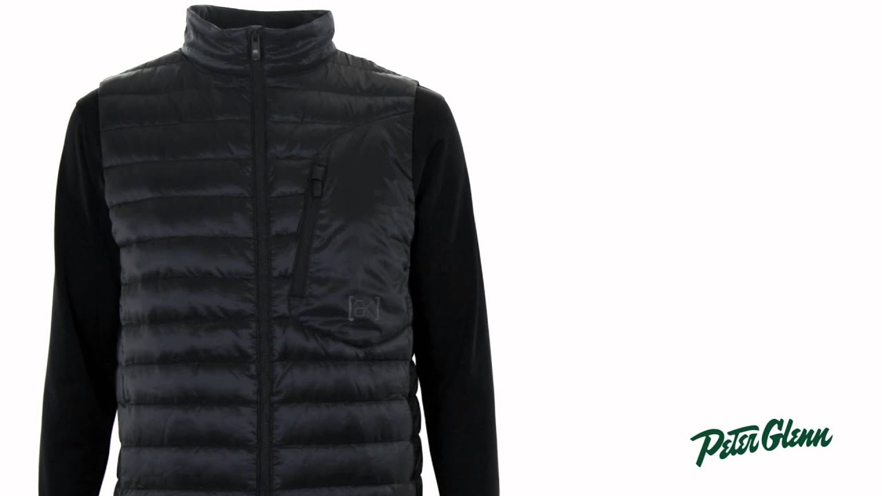 Burton Men's ak BK Down Insulator Vest Review by Peter Glenn - YouTube
