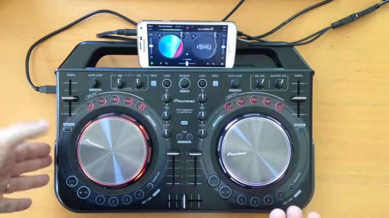 Pioneer DDJ WEGO2 with Android Algoriddim Djay 2 - YouTube