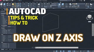 AutoCAD How To Draw In Z Axis - YouTube