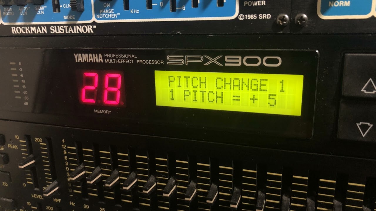 YAMAHA SPX900のピッチチェンジ - YouTube
