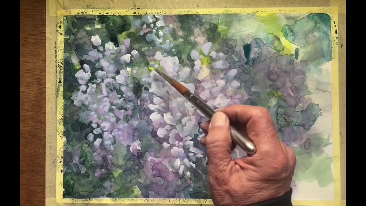 超簡単な藤の花の描き方 - YouTube