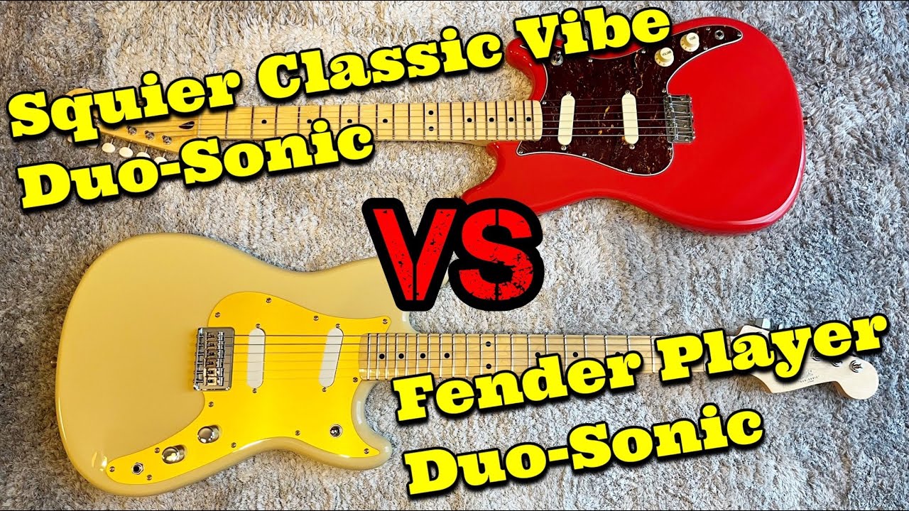 Fender VS Squier Duo-Sonic を比較してみると驚きの結果が‼️ - YouTube