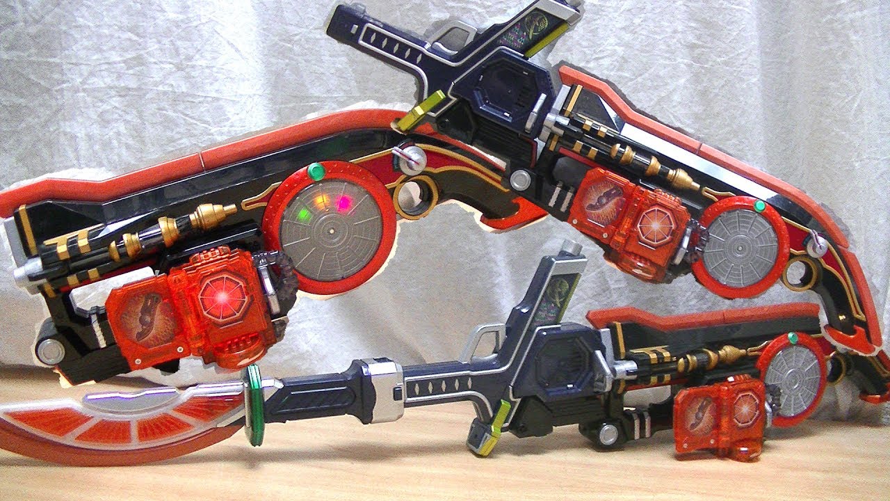 鎧武の最強武器！】DX火縄大橙DJ銃 ｶﾁﾄﾞｷﾛｯｸｼｰﾄﾞ、無双ｾｲﾊﾞｰとも連動