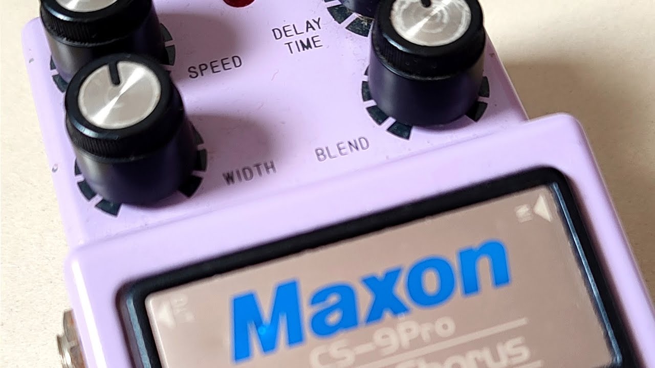 Pedal Maxon CS9 PRO Stereo Chorus - YouTube