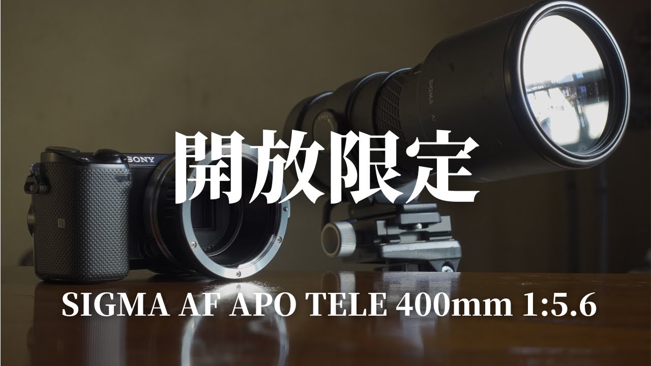 4mまでしか寄れません、しかも絞り開放のみ！ EFマウントの古いSIGMA