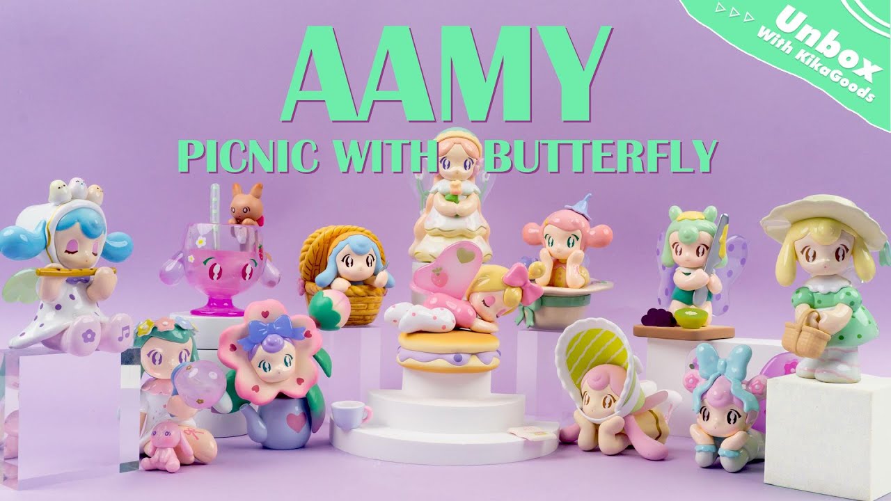 Unbox with KikaGoods | AAMY Picnic With Butterfly Series Blind Box