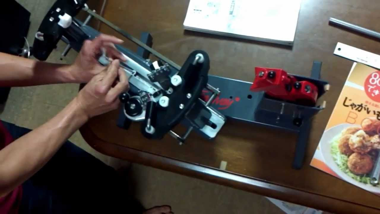 StringwayストリングウェイML100 T98ガット張り機組み立てと設定方法