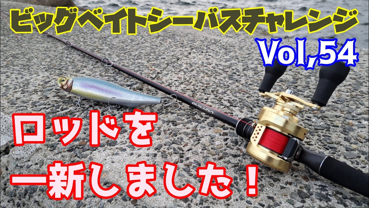 ビッグベイトシーバスチャレンジ Vol,54】ロッドを一新しました