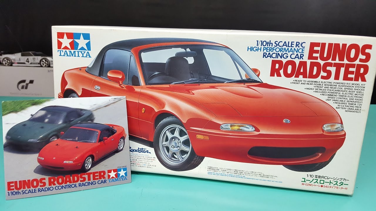 Tamiya M-02M Eunos Roadster (MAZDA) 1/10 rc Unboxing and Assembly