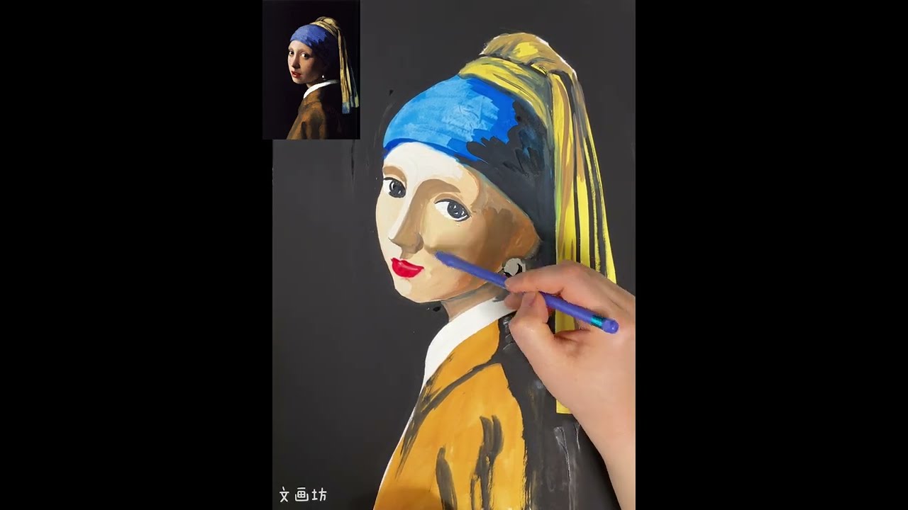 Even elementary school students can copy a famous painting with