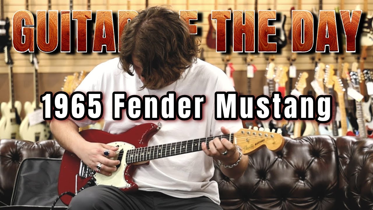 1965 Fender Mustang Dakota Red | Guitar of the Day - YouTube