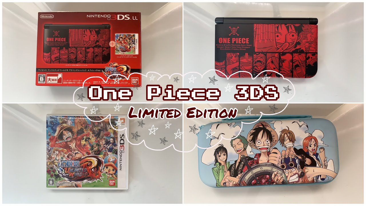 Unboxing One Piece Unlimited World Red Nintendo 3DS LL Japanese