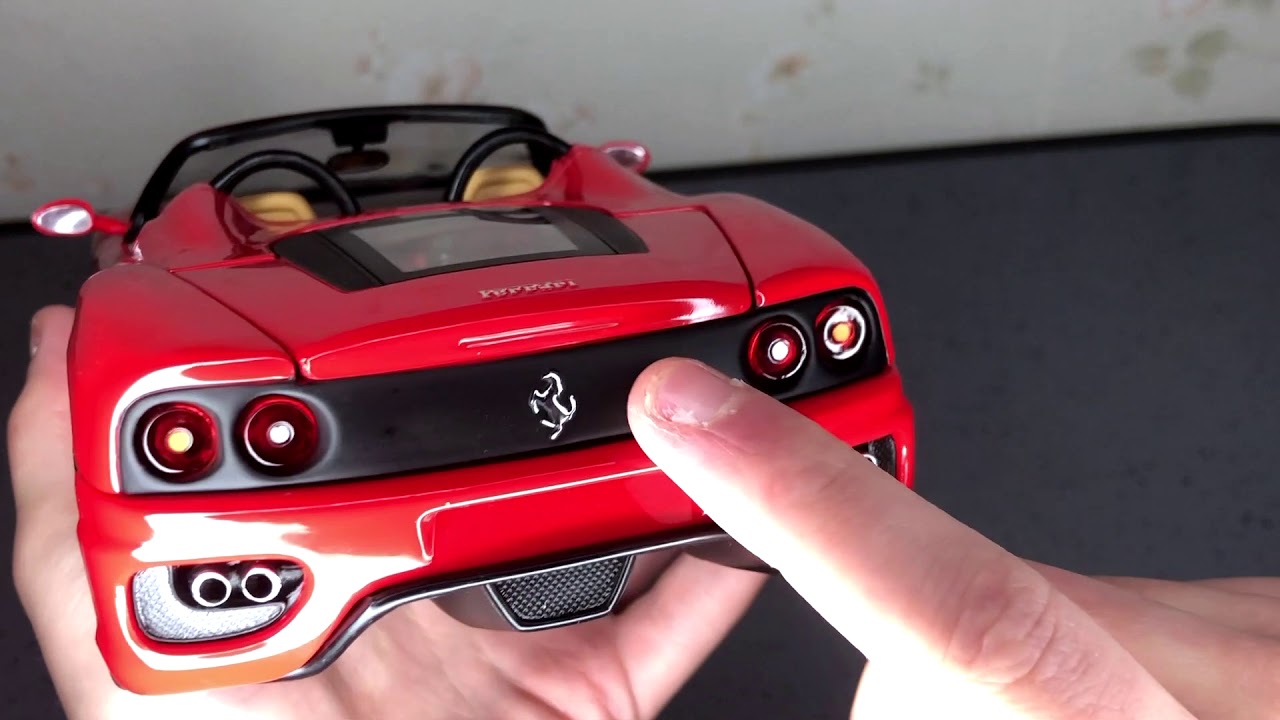 Hot Wheels Ferrari 360 Spider 1/18 - YouTube