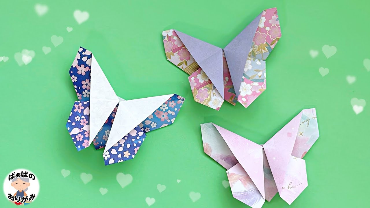 Half Origami] How to fold a cute butterfly with easy instructions