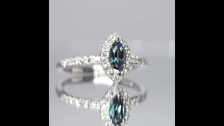 ブラジル産アレキサンドライト ダイヤモンドリング AX 0.57ct 0.33ct