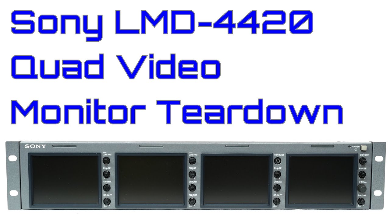 ☆SONY 4インチ×4 ラックマウントモニター LMD-4420☆ Sony LMD-4420